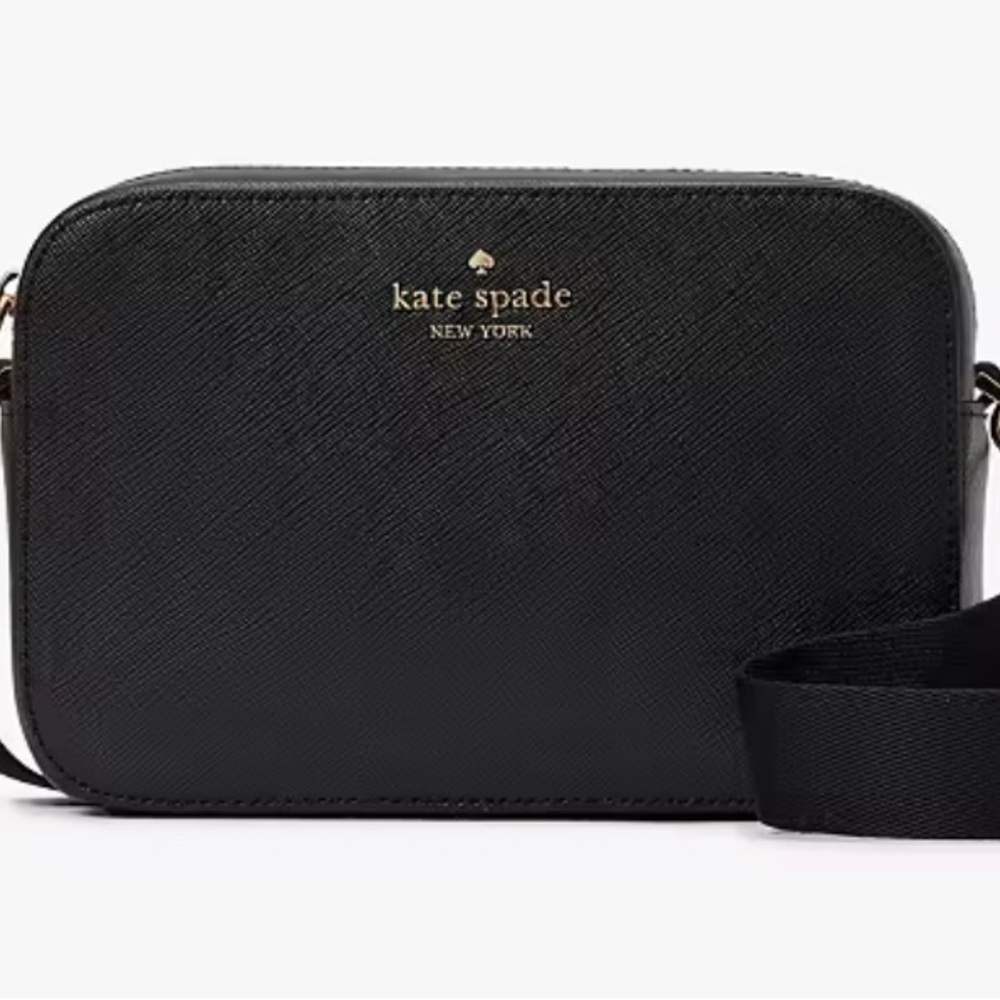 Kate Spade Black Crossbody Camera Bag Sleek Design